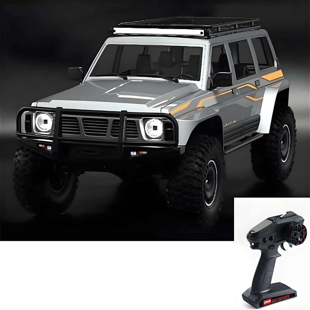 YIKONG YK4107 1/10 2.4G 4WD RC Car Rock Crawler Two Speed Differential Lock LCG Chassis Tank Turn LED Lights Monster Off-Road Pickup Climbing Truck Vehicles Models Electric Remote Control Simulation Toys - Image 2
