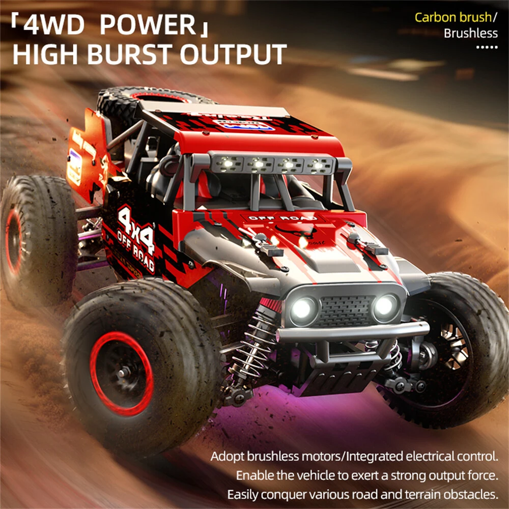 ZLL SG202 PRO/MAX 1/20 2.4G 4WD 40/55km/h Brushed/Brushless RC Car LED Light Off-Road Climbing Truck High Speed Full Proportional Vehicles Model RTR Toys - Image 4