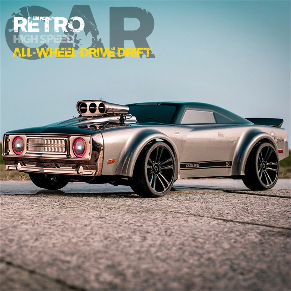 JJRC Q142 RTR 1/14 2.4G 4WD Drift RC Car Retro LED Light High Speed Full Proportional Flat On-Road Classic Vehicles Models Toys - Image 9