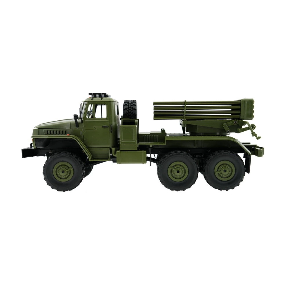 WPL B36-2 1/16 2.4G 6WD RTR Rc Car Hail Rocket Launcher BM-21 Military Truck Rock Crawler Vehicle Models Toy Proportional Control - Image 8
