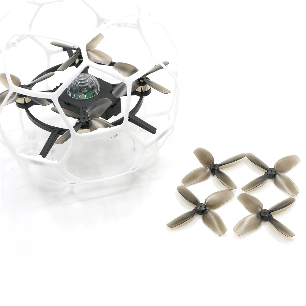 2 Pairs / 6 Pairs 76mm 4-blade PC Propeller 2mm Shaft Hole Low Noise High Efficiency For FPV RC Soccer Drones - Image 7