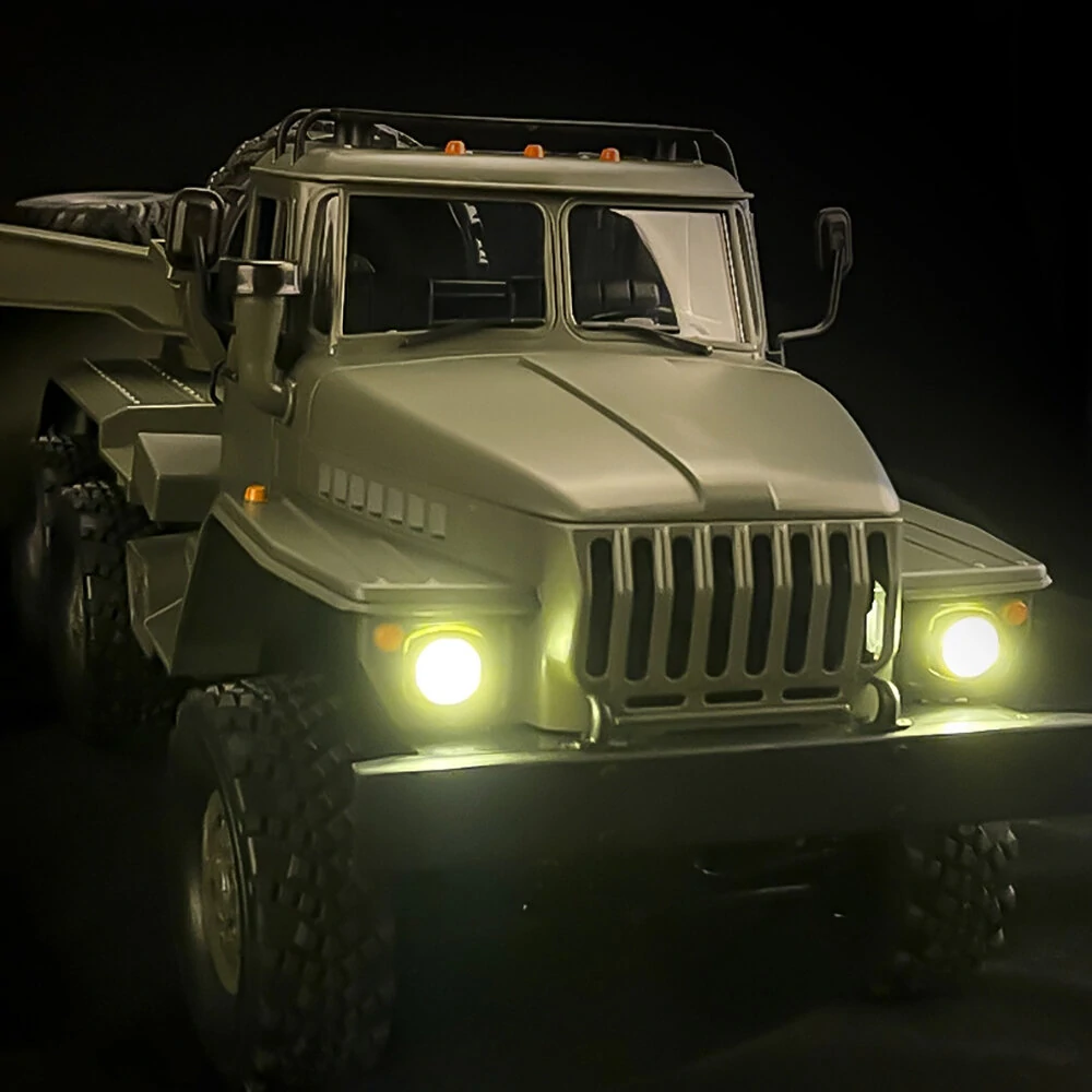 WPL B36-3 Ural 1/16 2.4G 6WD RTR Rc Car Military Truck With Trailer Rock Crawler Vehicle Models Toy Proportional Control - Image 4