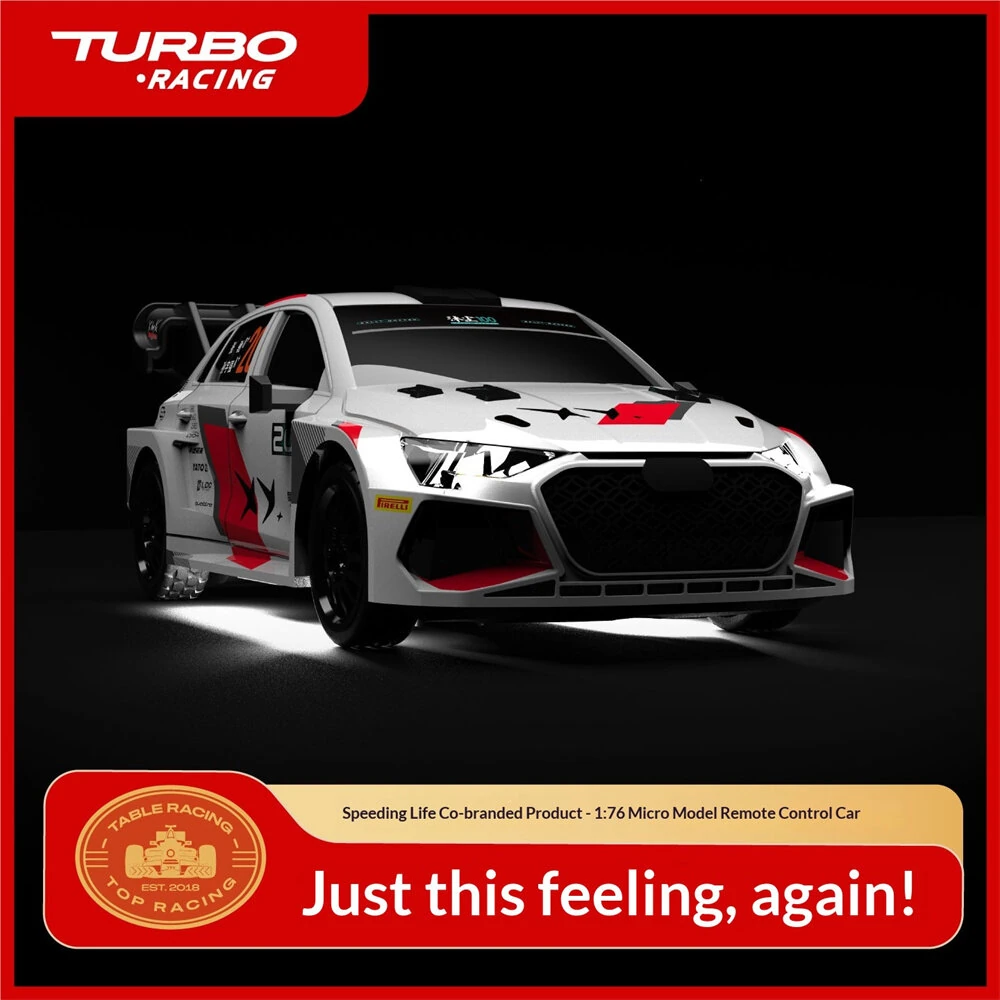 Turbo Racing for Pegasus 3 C78 2026 Official Licensed Co-Branded Edition RTR 1/76 2.4G RWD Mini Sports Drift RC Car LED Light Full Proportional Remote Control Ultra Micro Racing Vehicles Models Toys - Image 3