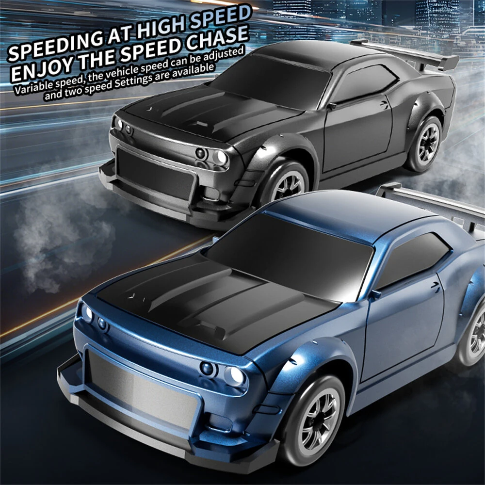 XCL-165 1/64 2.4G 4WD Drift RC Car Mini Racing LED Light Full Proportional Remote Control High Speed On-Road Racing Vehicle Model Boys Gifts Toys