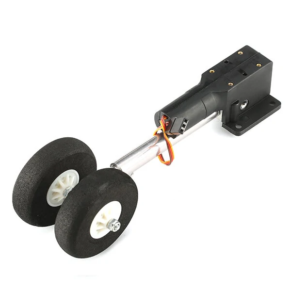 Two Wheeled Shocking Proof Retract Landing Gear Set For 2KG RC Airplane