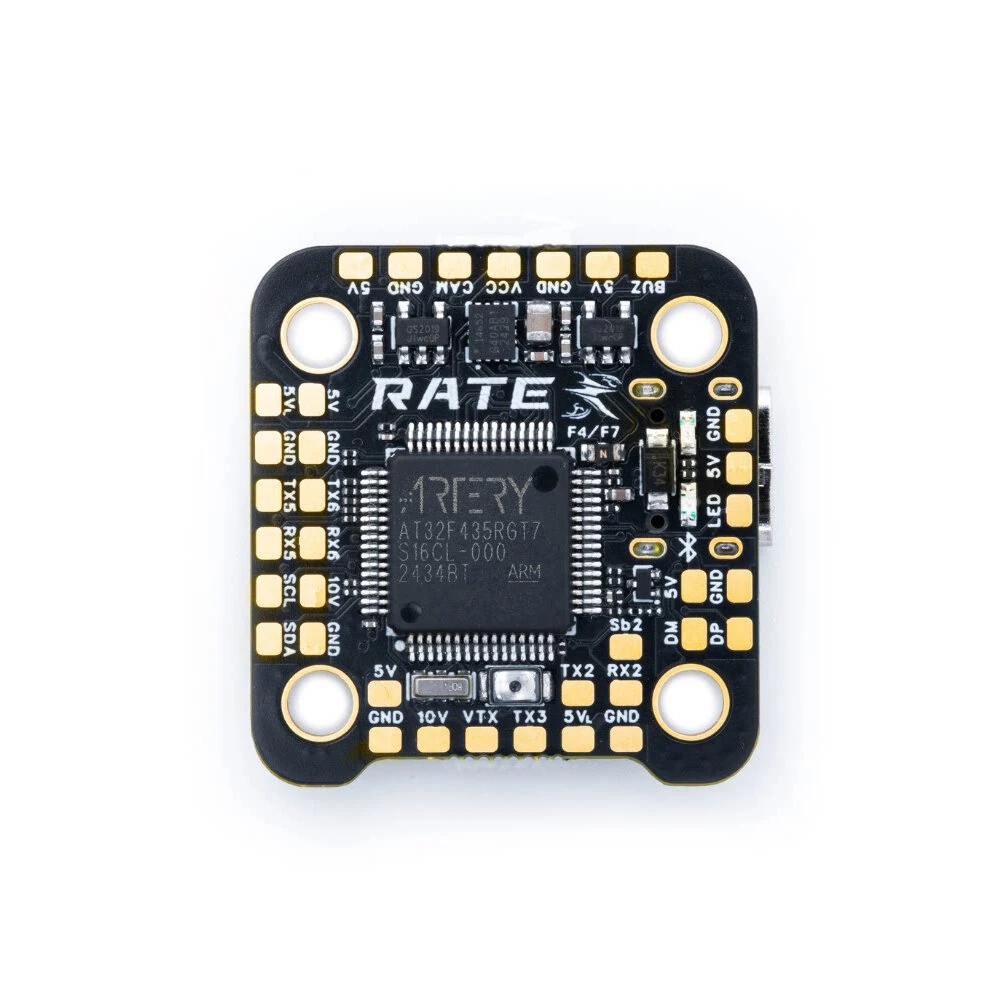 RATE F4V4 F435 V4 40A Mini Stack F435 Flight Controller ICM42688 & 3-6S 32bit ESC for RC FPV Racing Drones