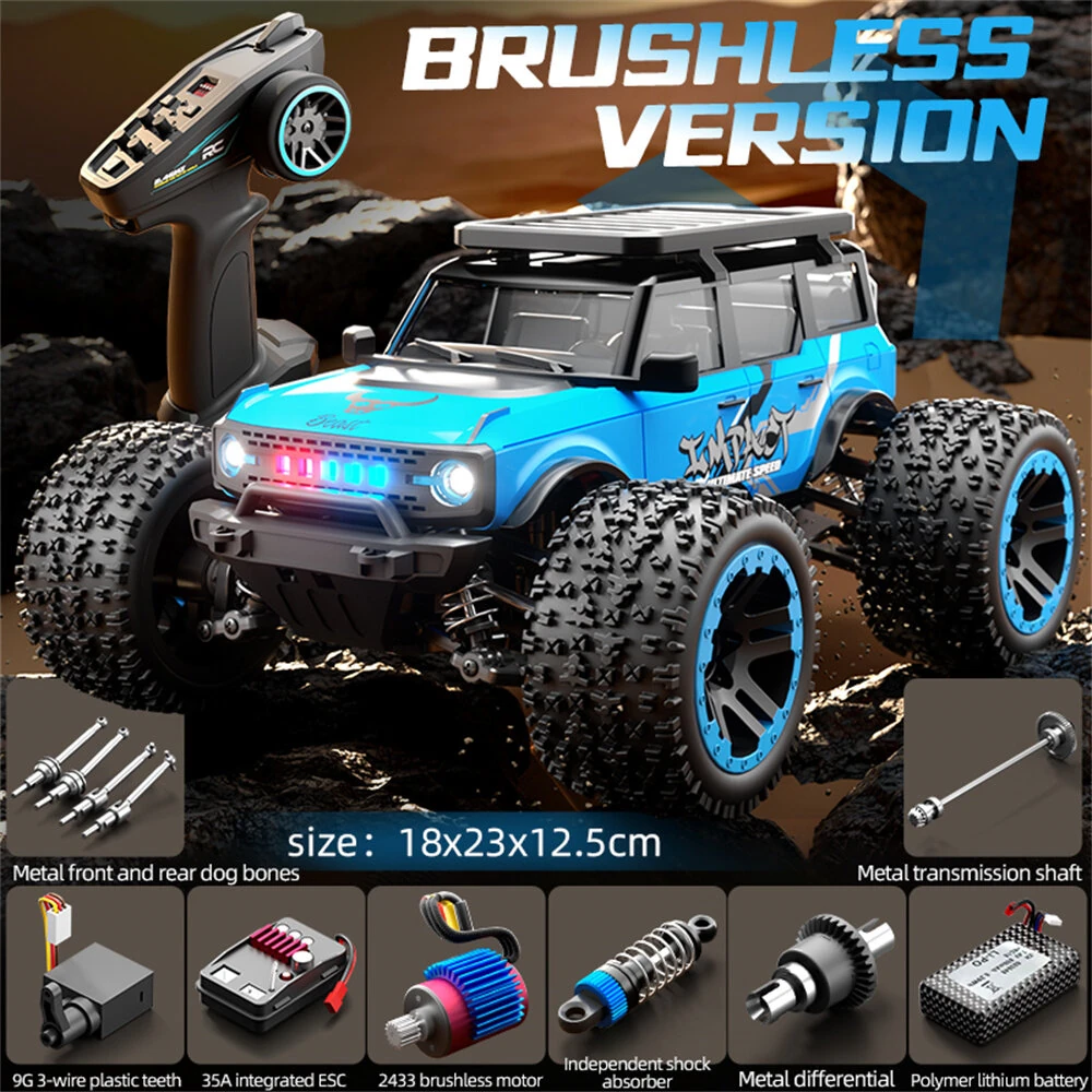 ZLL SG201 PRO/MAX RTR 1/20 2.4G 4WD 40km/h 55km/h Brushed/Brushless RC Car Off-Road Truck LED Lights Metal Drive Shafts Full Proportional Vehicles Models Toys - Image 3