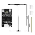 SEQURE ELRS 915MHz/868MHz Dual RX True Diversity Dual Antenna Long Range High Refresh Rate Receiver for FPV Racing Drone RC Airplane Helicopter