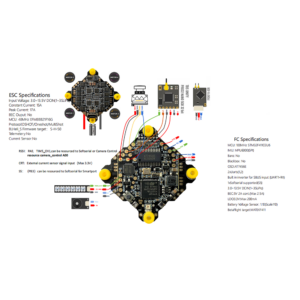 DarwinFPV Baby Ape/Pro F411 1-3S AIO Flight Controller Whoop Blheli_S Betaflight F4 15A OSD BEC BL_S 4In1 ESC for FPV RC Drone