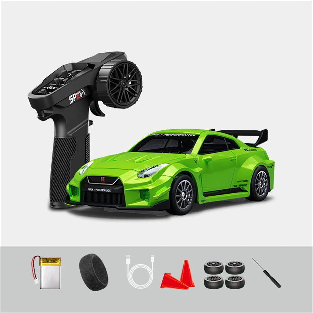 Hstar D43-02 RTR 1/43 2.4G 4WD Drift RC Car Gyro Mini Full Proportional Alloy Body Shell LED Light Remote Control High-Speed Motor On-Road Racing Vehicle Model Boys Gifts Toys - Image 5