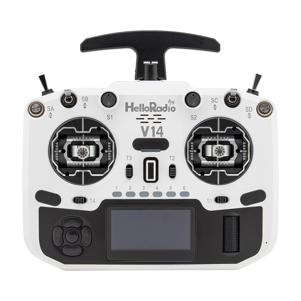 HelloradioSky V14 MAX 2.4GHz Built-in 1000mW ELRS/4IN1 CNC Metal Hall Gimbal Open Source EDGETX Radio Transmitter OLED Screen for FPV Racing Drone - Image 3