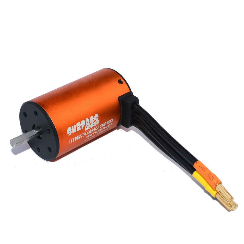 Surpass Hobby 3660 Brushless Waterproof Motor 3300/3800kv for 1/10 RC Car Vehicles Parts - Image 3