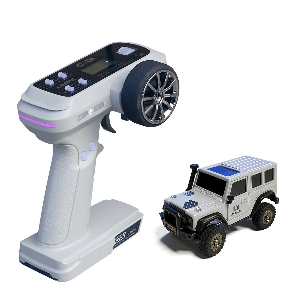 LDARC X43 1/43 2.4G 4WD RC Car Rock Crawler Mini Climbing LED Light Off-Road Vehicles Models Remote Control Racing Toys - Image 5