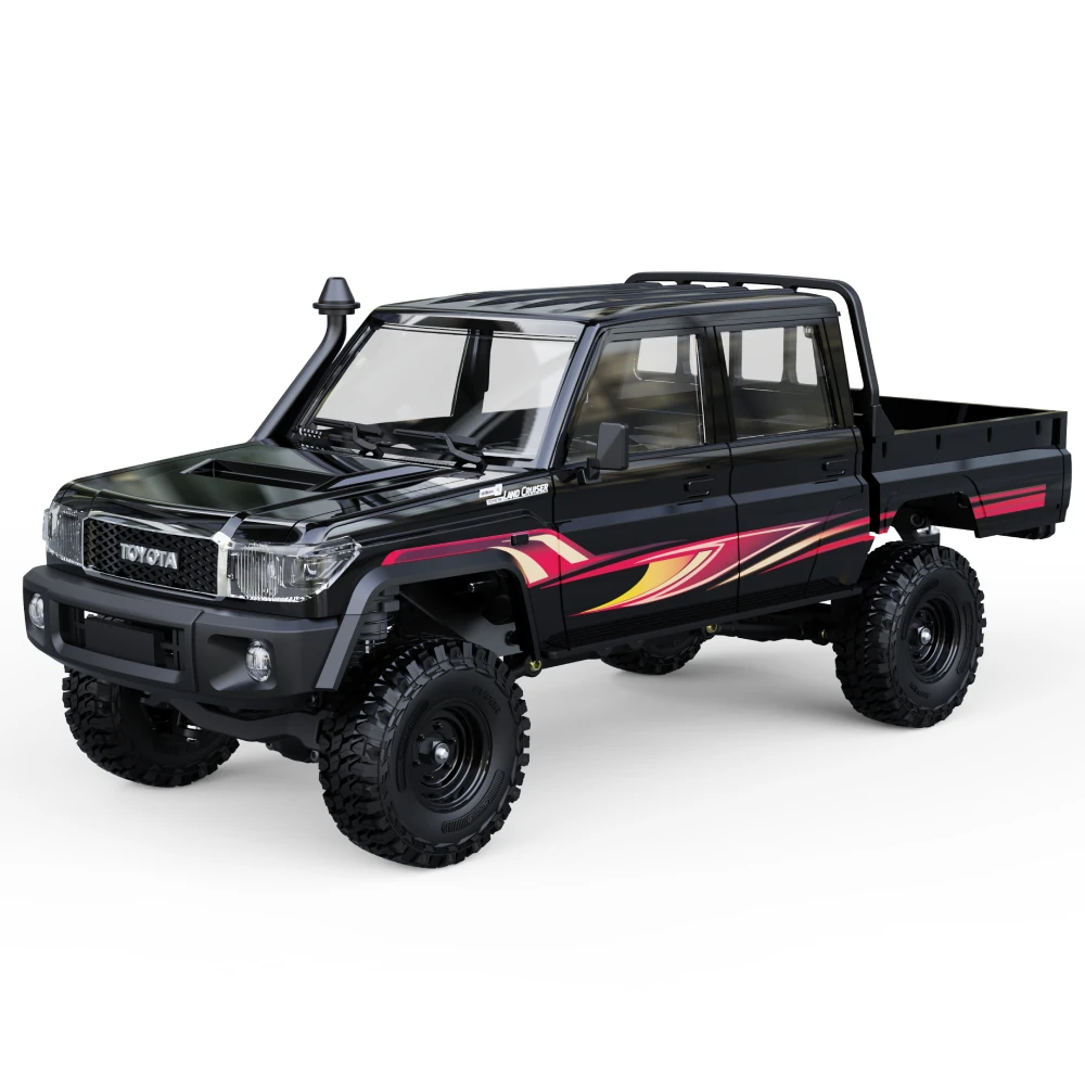 UDIRC UCX1801 PRO RTR 1/18 2.4G 4WD Brushless FOC RC Car for TOYOTA Land Cruiser LC79 Rock Crawler Tank Turn Off-Road Climbing Truck LED Light Two Speed Reverse Gearbox Mechanical Shift Oil Filled Shocks Mirco Vehicles Models Toys - Image 5