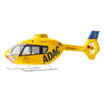 FLY WING EC135 470 Class 2.4G 6CH RC Helicopter Spare Parts Canopy with Landing Gear and Tail Motor
