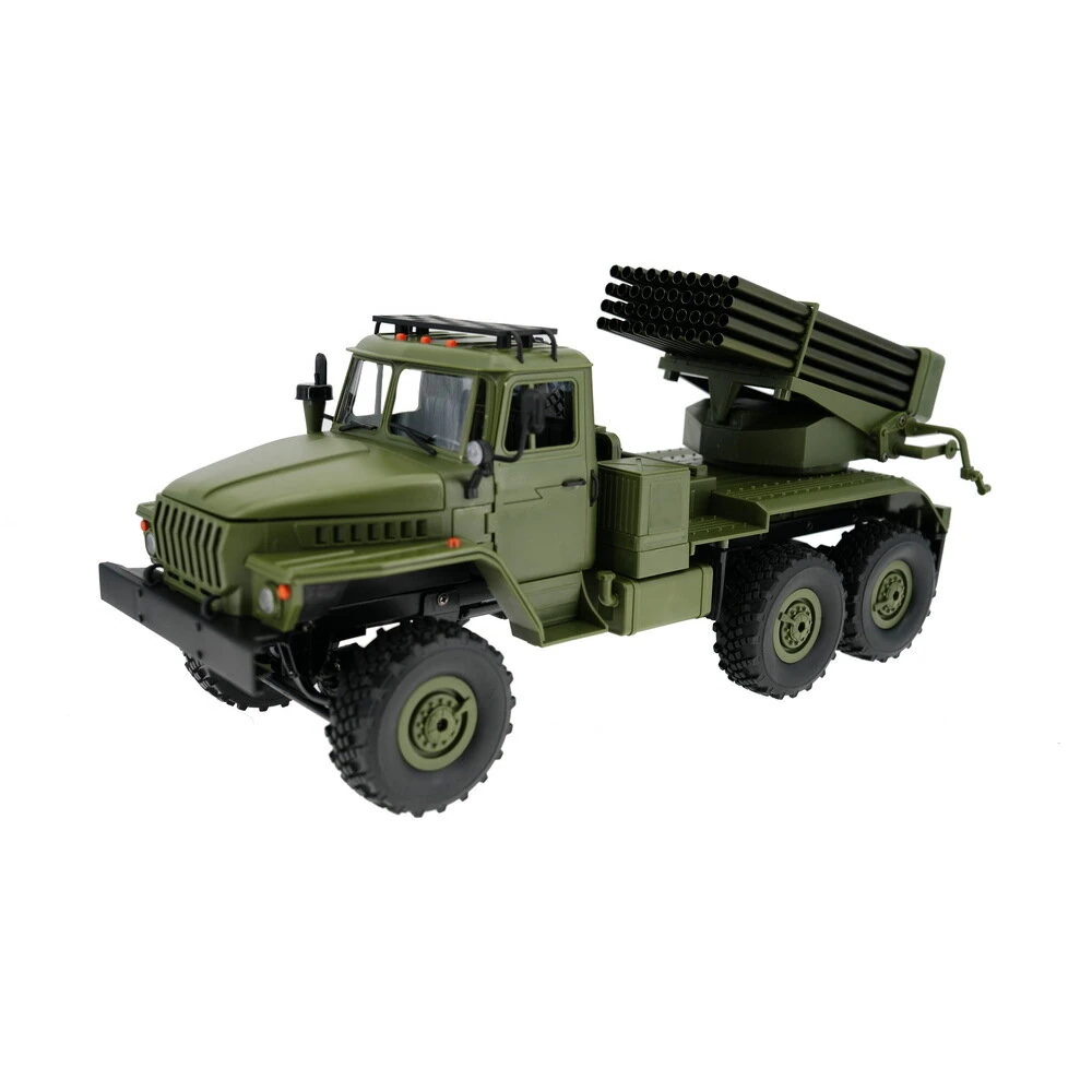 WPL B36-2 1/16 2.4G 6WD RTR Rc Car Hail Rocket Launcher BM-21 Military Truck Rock Crawler Vehicle Models Toy Proportional Control - Image 9