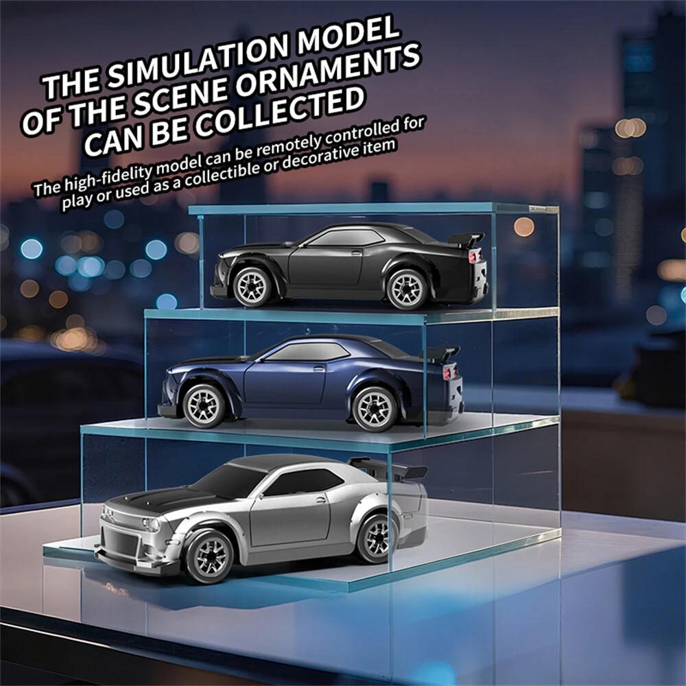 XCL-165 1/64 2.4G 4WD Drift RC Car Mini Racing LED Light Full Proportional Remote Control High Speed On-Road Racing Vehicle Model Boys Gifts Toys - Image 9