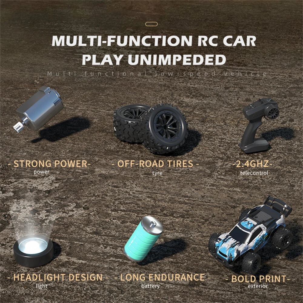 ZLL SG318 PRO Beast 1/20 2.4G RWD Brushed RC Car LED Light Racing Off-Road High Speed Full Proportional Vehicles Model RTR Toys - Image 5
