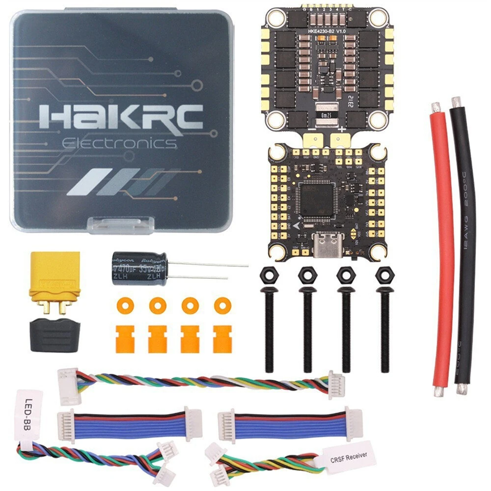 30.530.5mm HAKRC F4530 V2 2-6S Flight Controller 4320 BLHeli 32 65A 4in1 ESC Stack for DIY RC FPV Racing Drones - Image 4