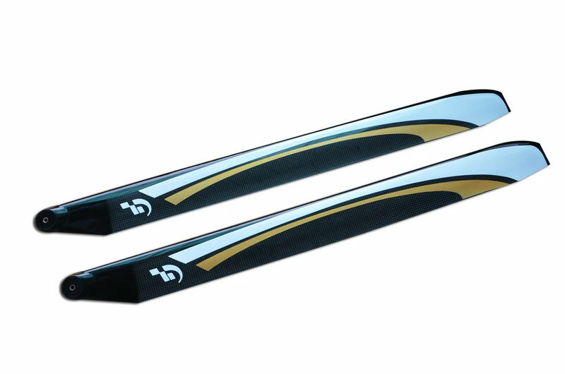 1 Pair FUNFLY 515mm Carbon Fiber Main Blade for GAUI X5 Aglin TREX 550 RC Helicopter - Image 2