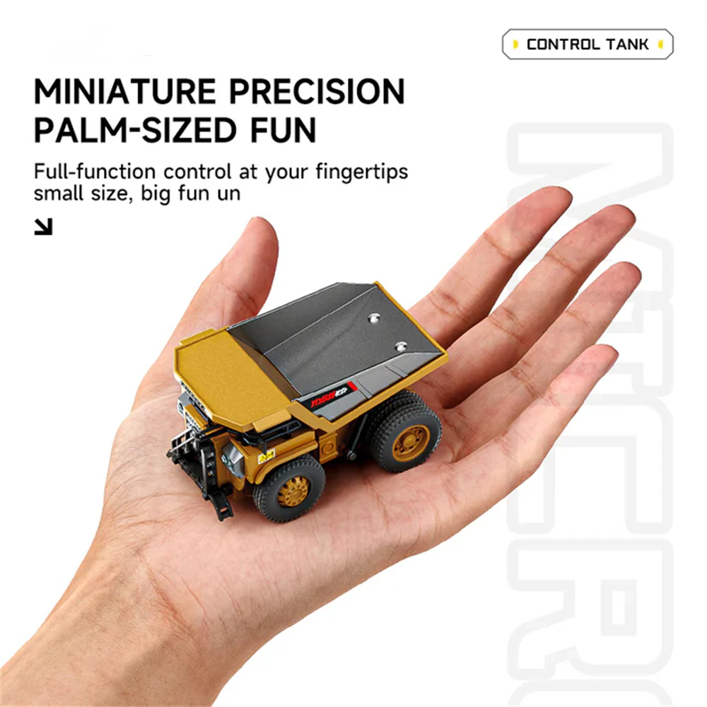 Z6750/Z6752/Z6753 RTR 1/64 2.4G Mini RC Car Alloy Forklift Excavator Dump Truck Support App Remote Controlled LED Light Sound Engineering Vehicle Two Speed Desktop Toys Model Collection Gift For Boys - Image 9