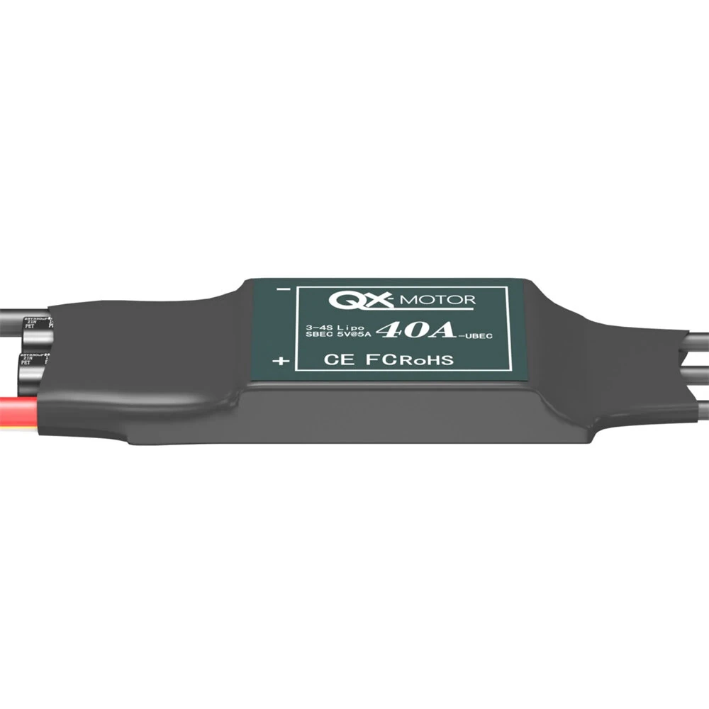 QX-Motor 40A Brushless ESC 2-6S No BEC / 3-4S With 5V 5A BEC for RC Airplane Fixed Wing - Image 9