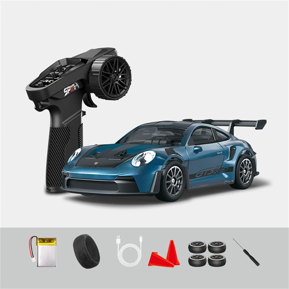 Hstar D43-01 RTR 1/43 2.4G 4WD Drift RC Car Gyro Mini Full Proportional Alloy Body Shell LED Light Remote Control High-Speed Motor On-Road Racing Vehicle Model Boys Gifts Toys - Image 2