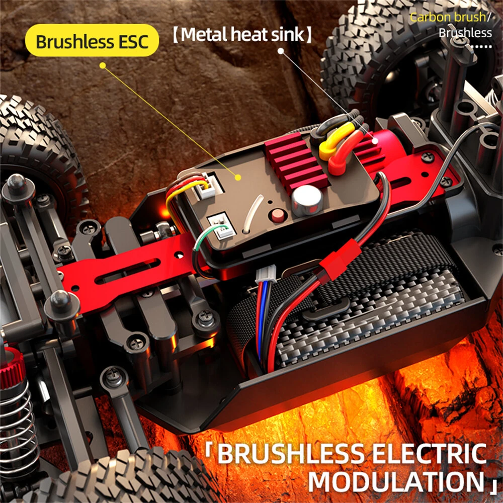 ZLL SG202 PRO/MAX 1/20 2.4G 4WD 40/55km/h Brushed/Brushless RC Car LED Light Off-Road Climbing Truck High Speed Full Proportional Vehicles Model RTR Toys - Image 3