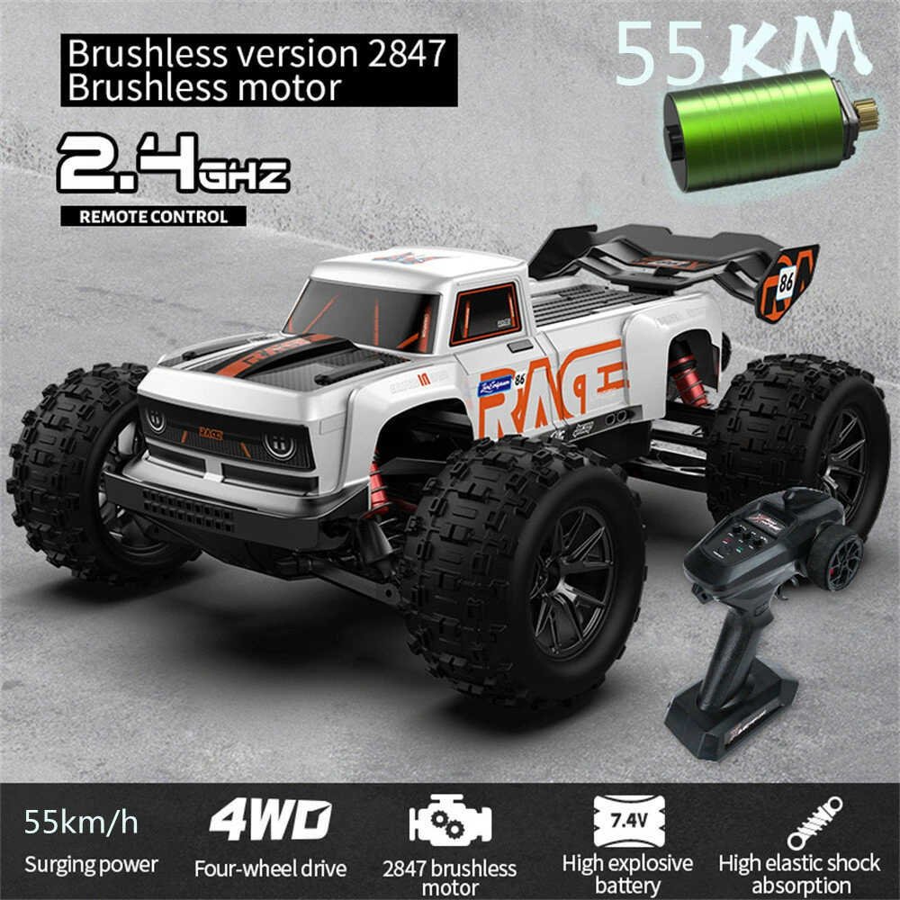 SMRC S910 1/16 2.4G 4WD RC Car Brushless/Brushed High Speed 35km/h 55km/h Off-Road Truck Full Proportional Vehicles Models Toys - Image 5