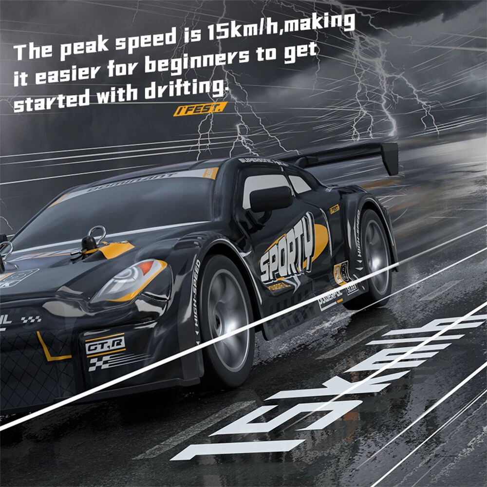 HW Y1806 RTR 1/16 2.4G 4WD Drift RC Car High Speed Racer LED Light Radio Control On-Road Racing Vehicle Model Boys Gifts Toys - Image 6