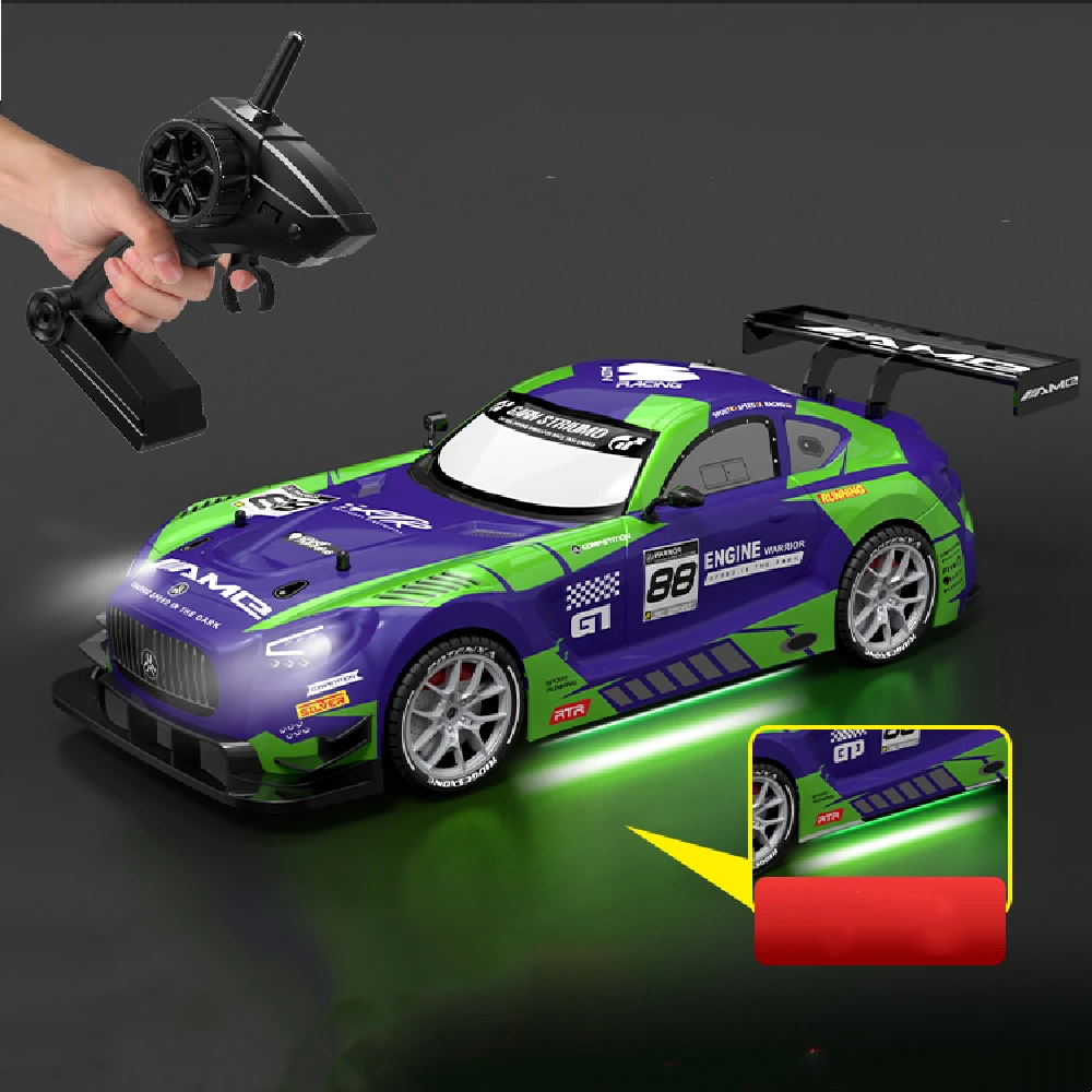 XJRC XJ-1997 RTR 1/16 2.4G 4WD Drift RC Car Mini Racing LED Light Remote Control High-Speed Motor On-Road Race Vehicle Model Boys Gifts Toys - Image 3