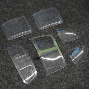 FLY WING Bell 206 UH-1 Remote Control Helicopter Parts Plastic Windshield Set Window Plate