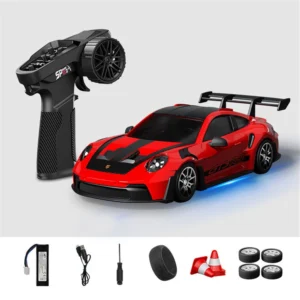 Hstar D24-03Q1- D24-03S3 RTR 1/24 2.4G 4WD Drift RC Car Gyro Mini Full Proportional LED Light Remote Control High-Speed Motor On-Road Racing Vehicle Model Boys Gifts Toys