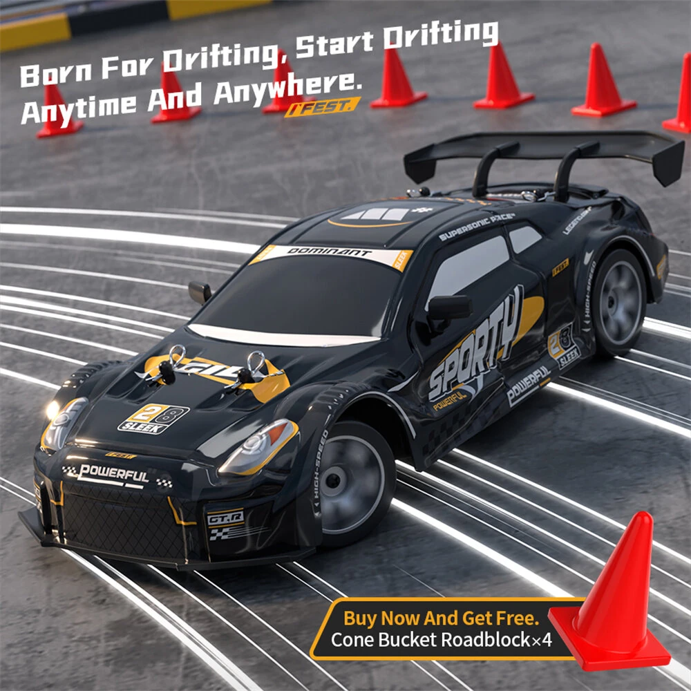 HW Y1806 RTR 1/16 2.4G 4WD Drift RC Car High Speed Racer LED Light Radio Control On-Road Racing Vehicle Model Boys Gifts Toys - Image 5